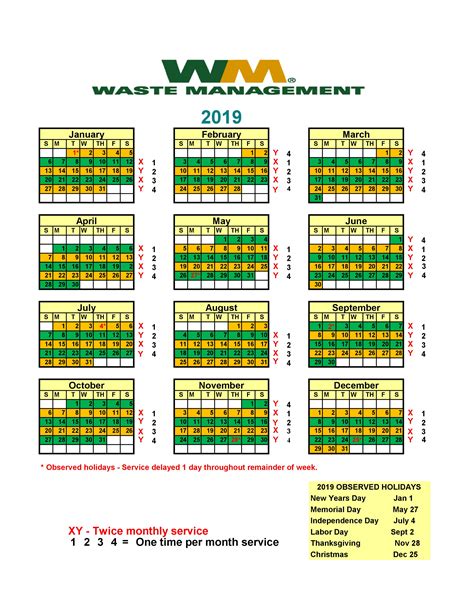 toronto waste collection calendar.